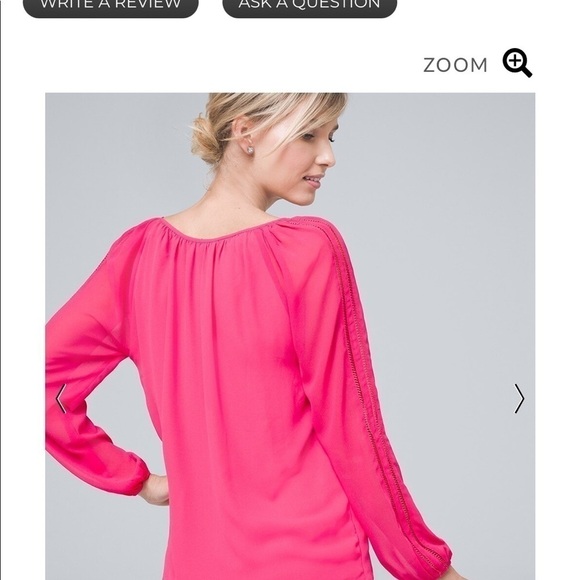 New - vibrant pink tie blouse - Picture 3 of 6